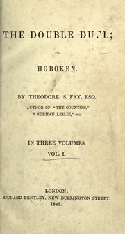 Cover of: The double duel, or, Hoboken