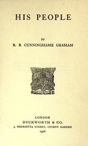 Cover of: His people by R. B. Cunninghame Graham