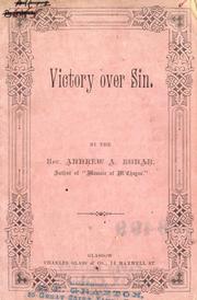 Cover of: Victory over sin, and What gives assurance