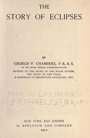 Cover of: The story of eclipses by George Frederick Chambers