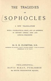 Cover of: Tragedies ... by Sophocles
