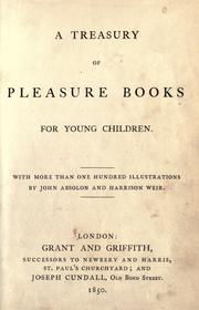 Cover of: A treasury of pleasure books for young children by Joseph Cundall