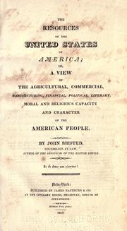 The resources of the United States of America by John Bristed