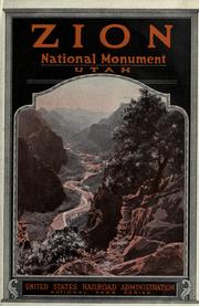 Cover of: Zion National Monument, Utah