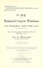 Cover of: Fire in a reinforced concrete warehouse at Far Rockaway, New York, U.S.A. ...
