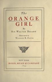 Cover of: The orange girl by Walter Besant, Walter Besant