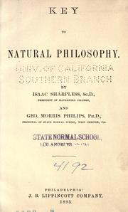 Cover of: Key to natural philosophy