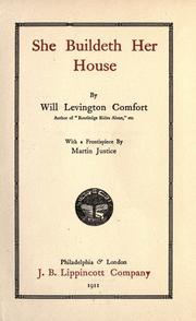 Cover of: She buildeth her house by Will Levington Comfort