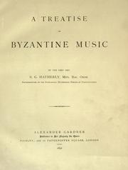 A treatise on Byzantine music by Stephen Georgeson Hatherly
