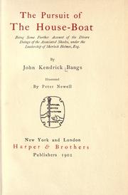Cover of: The pursuit of the house-boat by John Kendrick Bangs