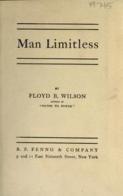 Cover of: Man limitless