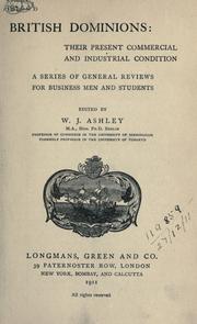 Cover of: British dominions by William James Ashley, William James Ashley