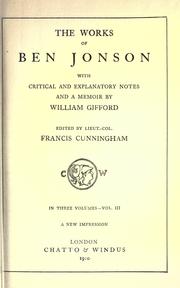 Cover of: Works. by Ben Jonson