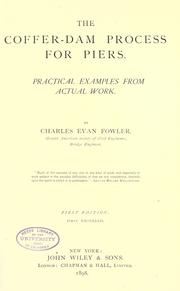 Cover of: The coffer-dam process for piers by Fowler, Charles Evan