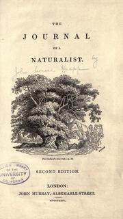 Cover of: The journal of a naturalist