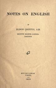 Cover of: Notes on English