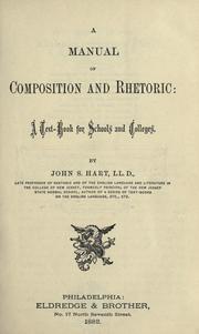 Cover of: A manual of composition and rhetoric by Hart, John S.