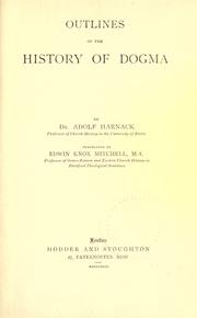 Cover of: Outlines of the history of dogma