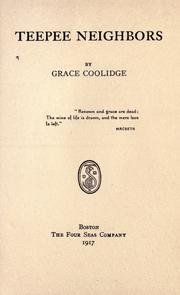 Cover of: Teepee neighbors by Grace Coolidge, Grace Coolidge