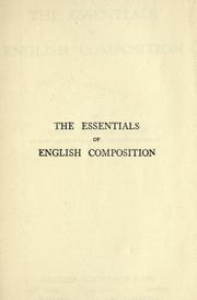 Cover of: The essentials of English composition by James Weber Linn