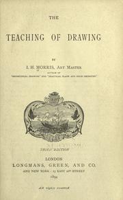 Cover of: The teaching of drawing by I. Hammond Morris