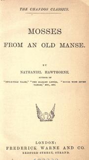 Cover of: Mosses from an Old Manse by Nathaniel Hawthorne