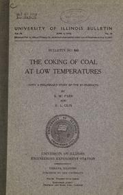 Cover of: The coking of coal at low temperatures by Parr, Samuel Wilson
