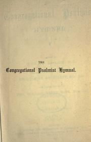 Congregational psalmist hymnal by Henry Allon