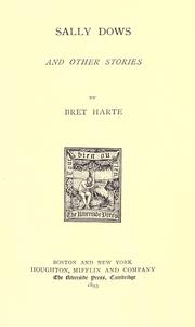 Cover of: Sally Dows by Bret Harte