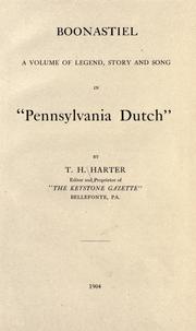 Cover of: Boonastiel by Thomas Hess Harter