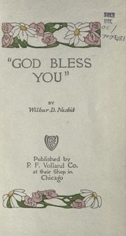 Cover of: "God bless you."