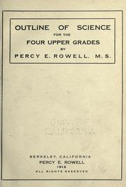 Cover of: Outline of science for the four upper grades