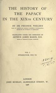 Cover of: history of the Papacy in the 19th century