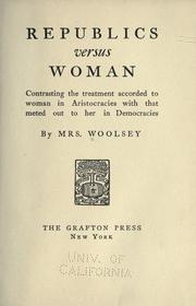 Republics versus woman by Kate Trimble Woolsey