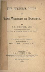 The business guide by J. E. Hansford