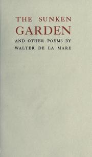 Cover of: The sunken garden by Walter De la Mare