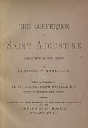 Cover of: The conversion of Saint Augustine and other sacred poems
