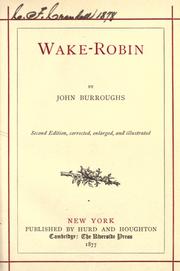 Cover of: Wake-robin. by John Burroughs
