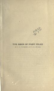 Cover of: Annotated list of the birds of Point Pelee.