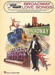 Cover of: Broadway Love Songs