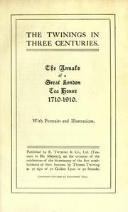 Cover of: The Twinings in three centuries by 