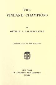 Cover of: The Vinland champions by Ottilie Adelina Liljencrantz