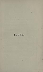 Cover of: Poems by Dowden, Edward