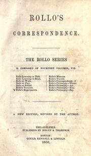Cover of: Rollo's correspondence