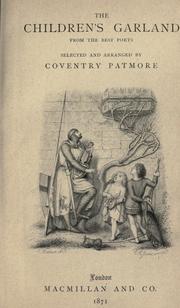 Cover of: The children's garland from the best poets