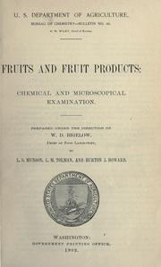 Cover of: Fruits and fruit products