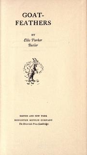Cover of: Goat-feathers by Ellis Parker Butler