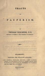 Cover of: Tracts on pauperism. by Thomas Chalmers