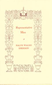 Cover of: Representative men by Ralph Waldo Emerson