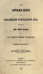 Cover of: The speeches by Phillips, Charles